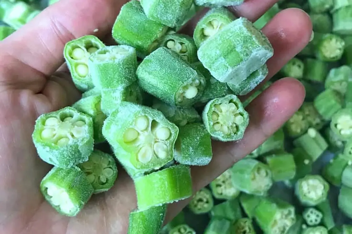 Frozen okra