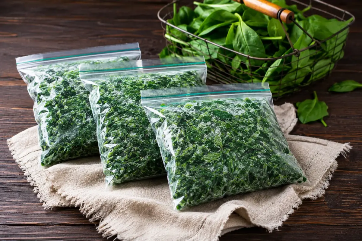 Frozen spinach